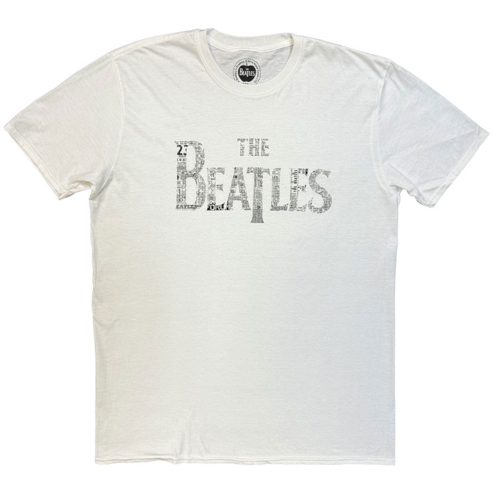 The Beatles 'Drop T Tickets' (White) T-Shirt