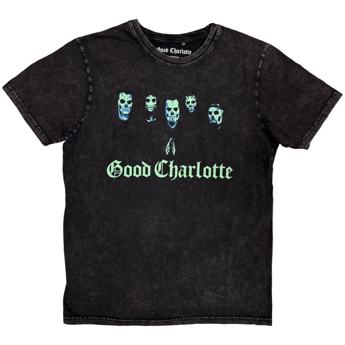 Good Charlotte 'Generation Rx Skulls' (Stone Wash) Limited Edition T-Shirt