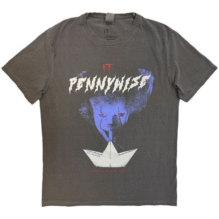 IT 'Pennywise Paper Boat' (Stone Wash) Limited Edition T-Shirt