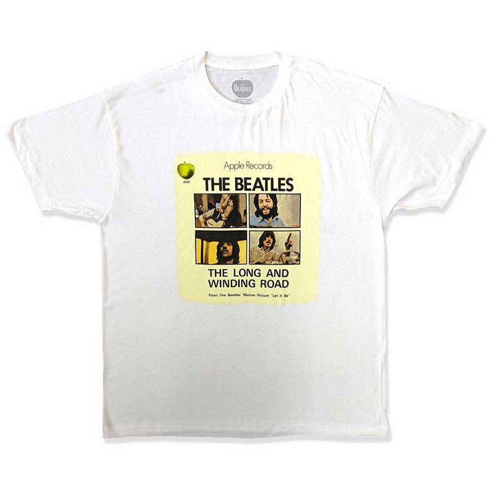 The Beatles 'Vintage Long & Winding Road' (White) T-Shirt