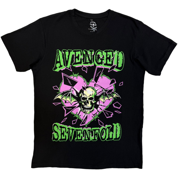 Avenged Sevenfold 'Heart Break' (Black) Carbon T-Shirt