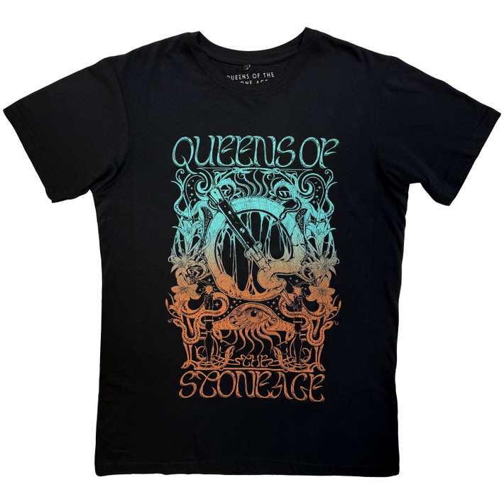 Queens Of The Stone Age 'Montage' (Black) Carbon T-Shirt