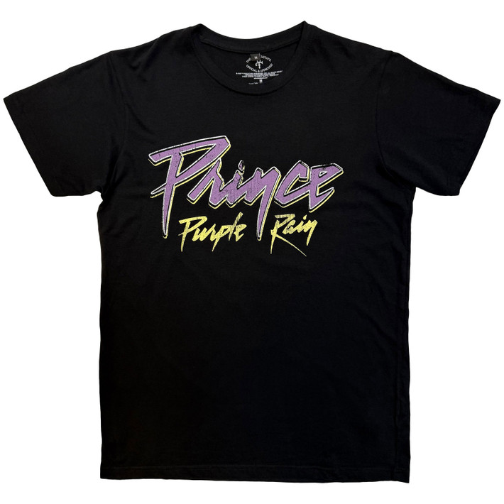 Prince 'Purple Rain 40th Anniversary' (Black) Carbon T-Shirt