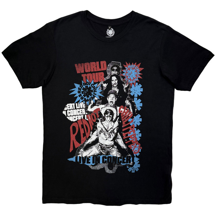 Red Hot Chili Peppers 'Blood Sugar Sex Magik Tracklist' (Black) Carbon T-Shirt