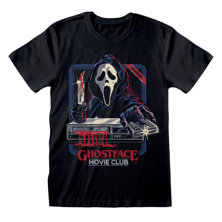 Steven Rhodes 'Ghostface Movie Club' (Black) T-Shirt