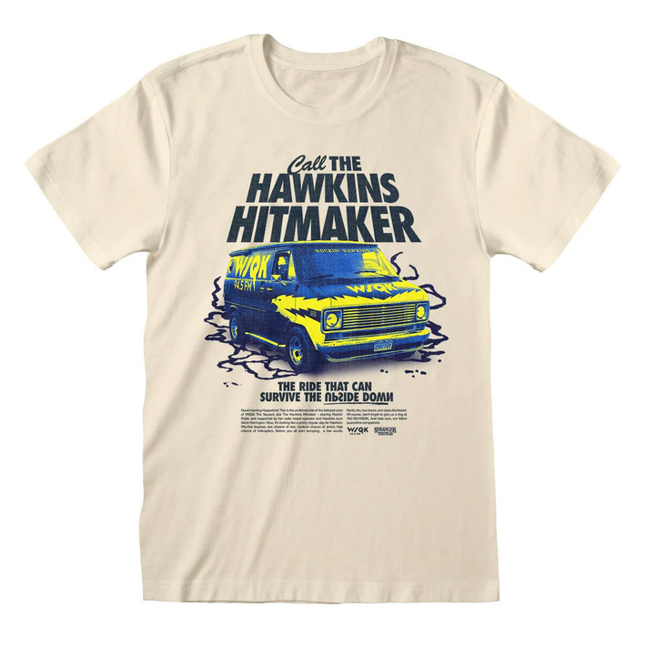 Stranger Things 'Hawkins Hitmaker' (Natural) T-Shirt
