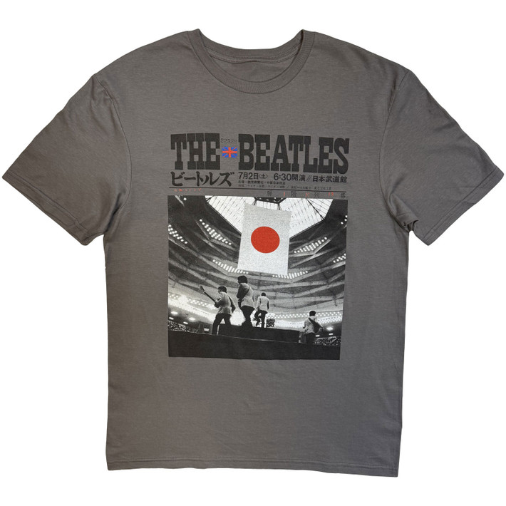 The Beatles 'At the Budokan' (Grey) T-Shirt