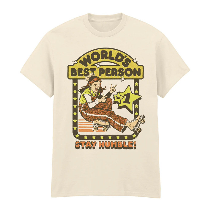 Steven Rhodes 'Stay Humble' (Natural) T-Shirt