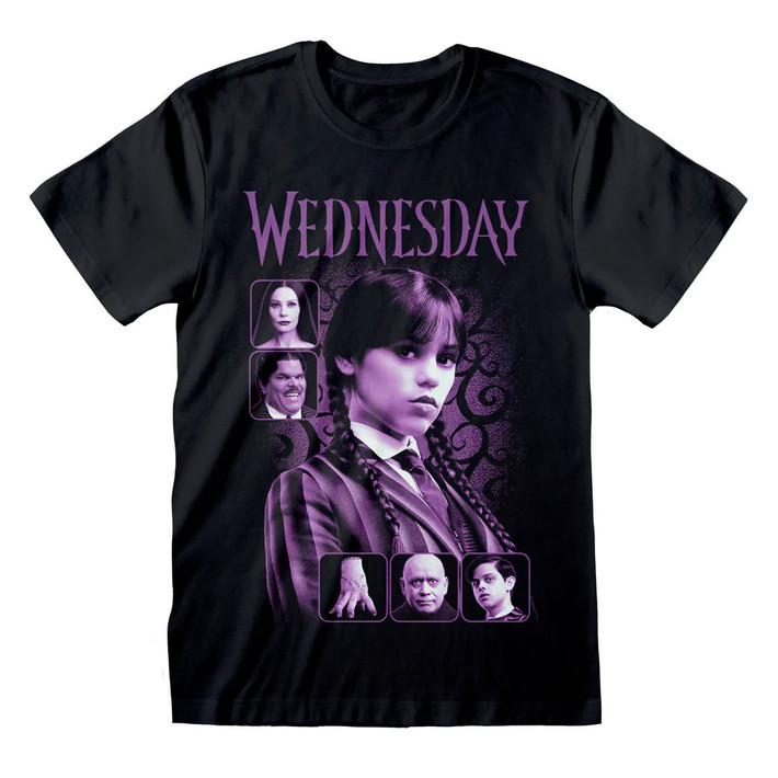 Wednesday 'Classic Film Art' (Black) T-Shirt
