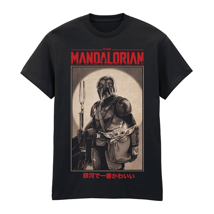 Star Wars - The Mandalorian 'Poster Pose' (Black) T-Shirt