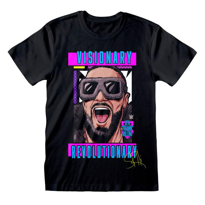 WWE - Seth Rollins 'Visionary' (Black) T-Shirt