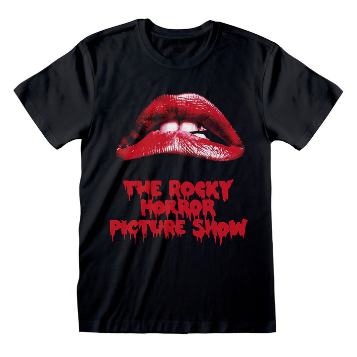 The Rocky Horror Show 'Lips' (Black) T-Shirt