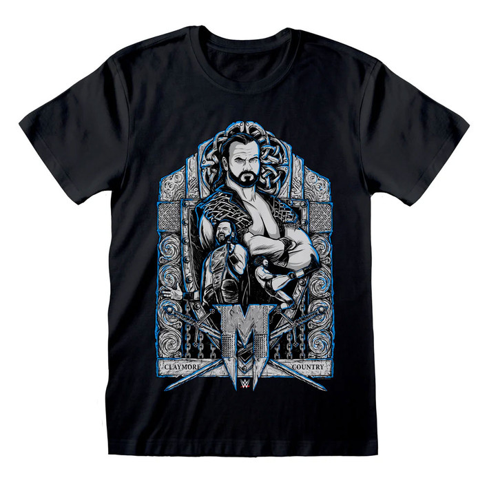 WWE - Drew McIntyre 'Claymore Country' (Black) T-Shirt