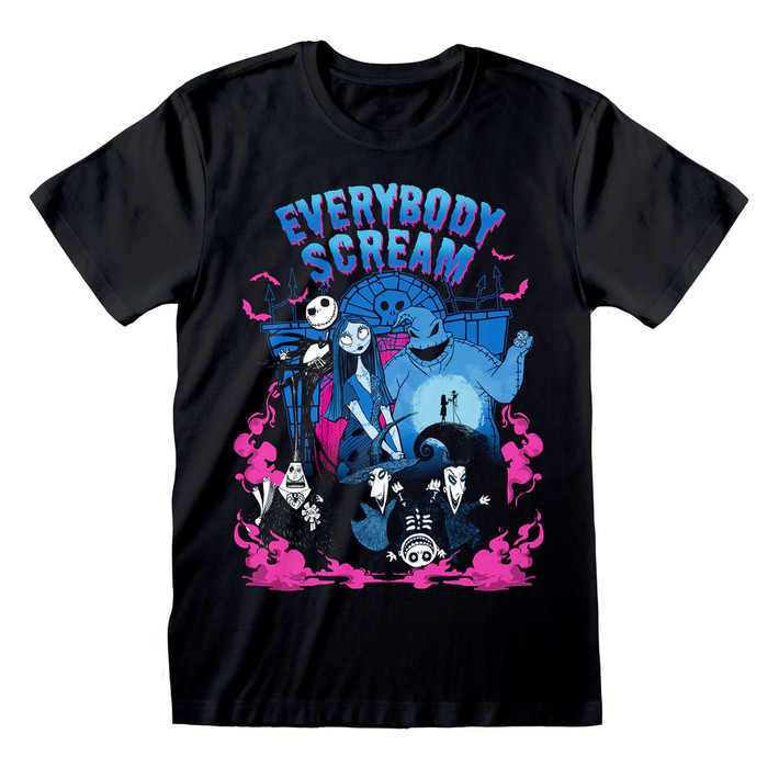 The Nightmare Before Christmas 'Everybody Scream' (Black) T-Shirt