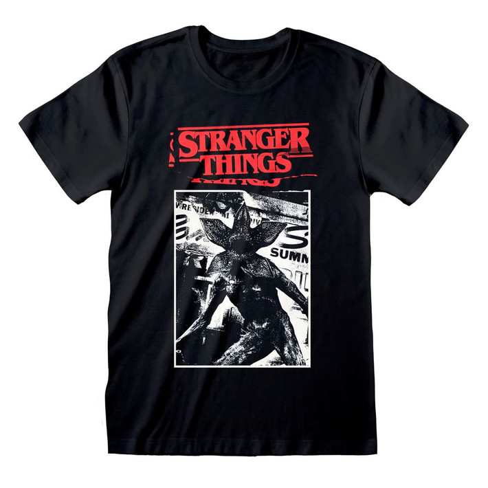 Stranger Things 'Article Cut Out' (Black) T-Shirt