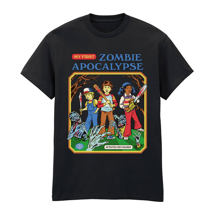 Steven Rhodes 'My First Zombie Apocalypse' (Black) T-Shirt