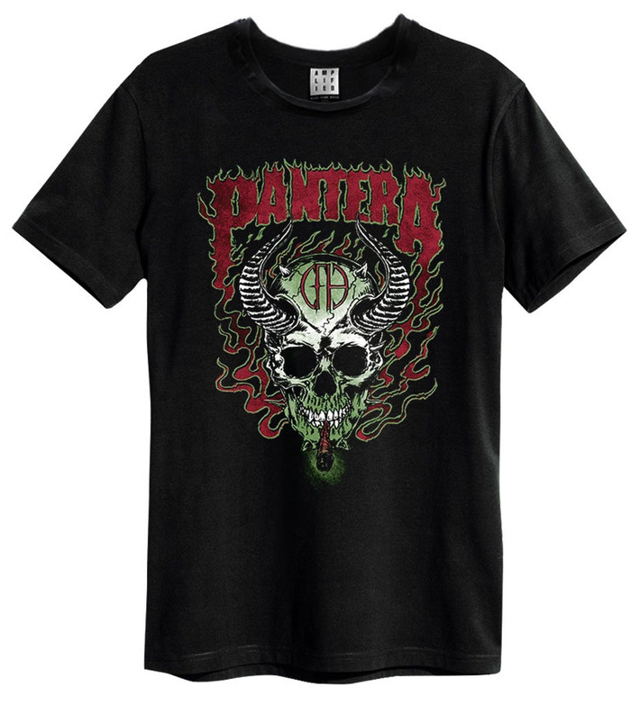 Pantera 'Fire Skull' (Black) T-Shirt