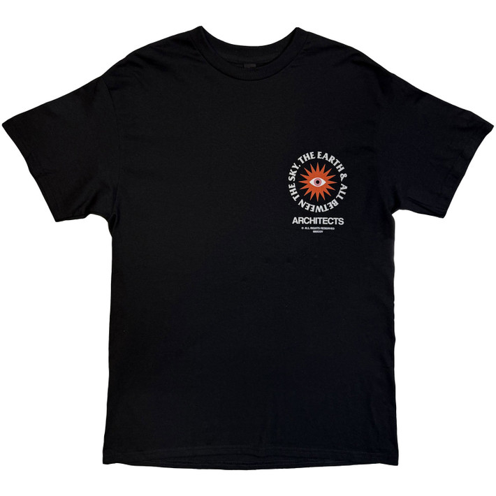 Architects 'The Sky The Earth And All Solar System' (Black) Ex-Tour T-Shirt
