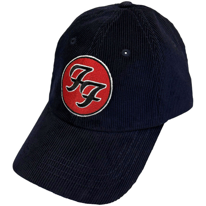 Foo Fighters 'FF & TCATS Logos Corduroy' (Blue) Baseball Cap