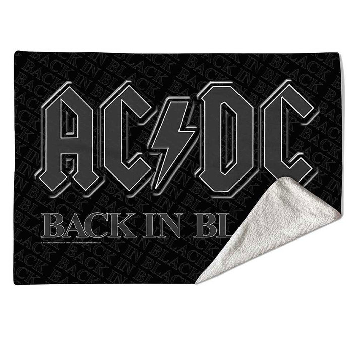 AC/DC 'Back In Black' Sherpa Fleece Blanket