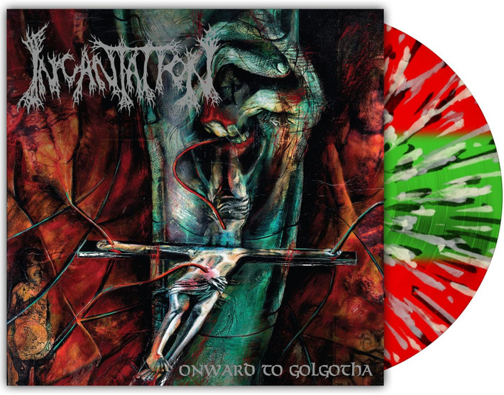 Incantation 'Onward To Golgotha' LP Tri-Colour Splatter Vinyl