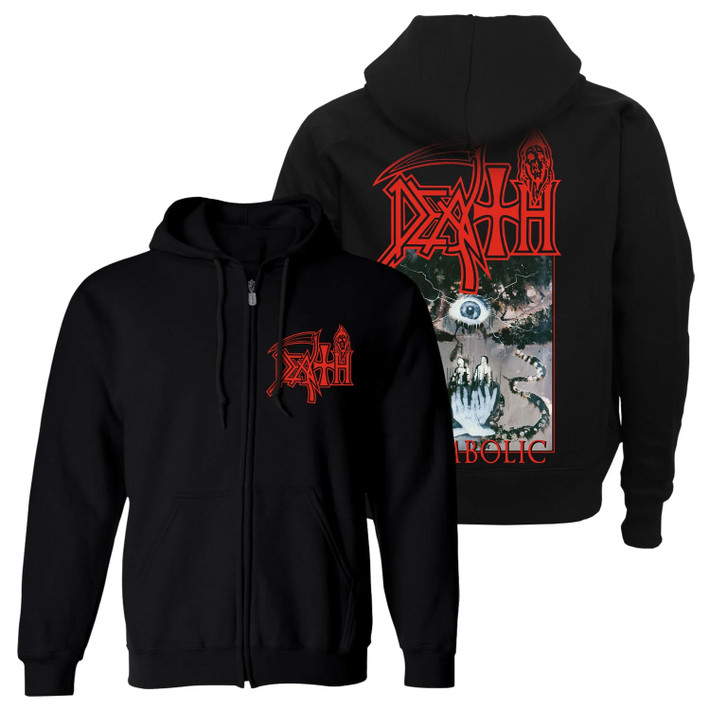 Death 'Symbolic' (Black) Zip Up Hoodie - US Import