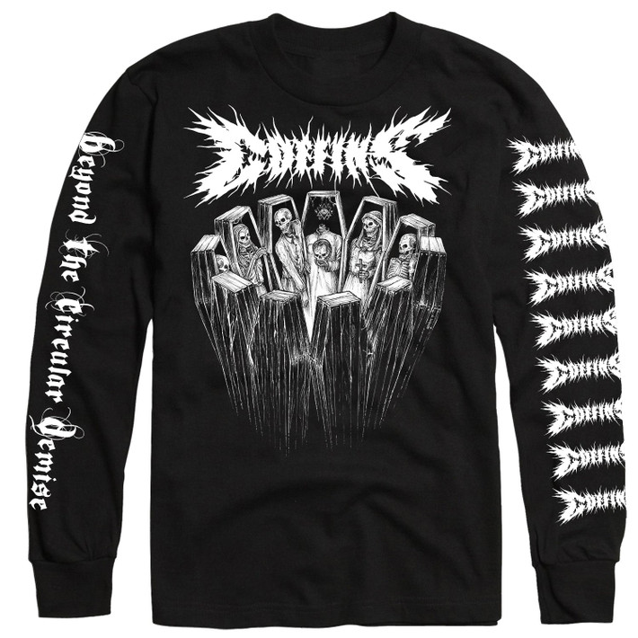 Coffins 'Beyond the Circular Demise' (Black) Long Sleeve Shirt - US Import