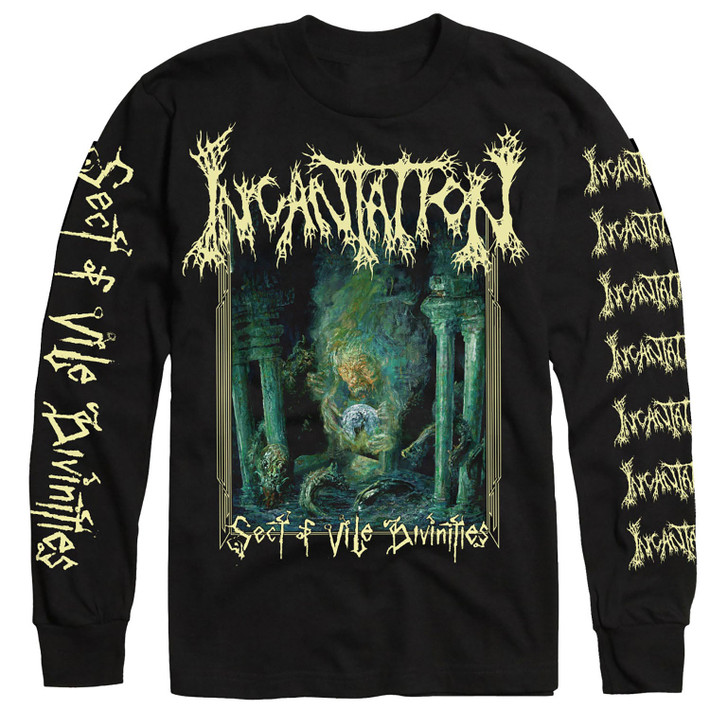 Incantation 'Sect of Vile Divinities' (Black) Long Sleeve Shirt - US Import