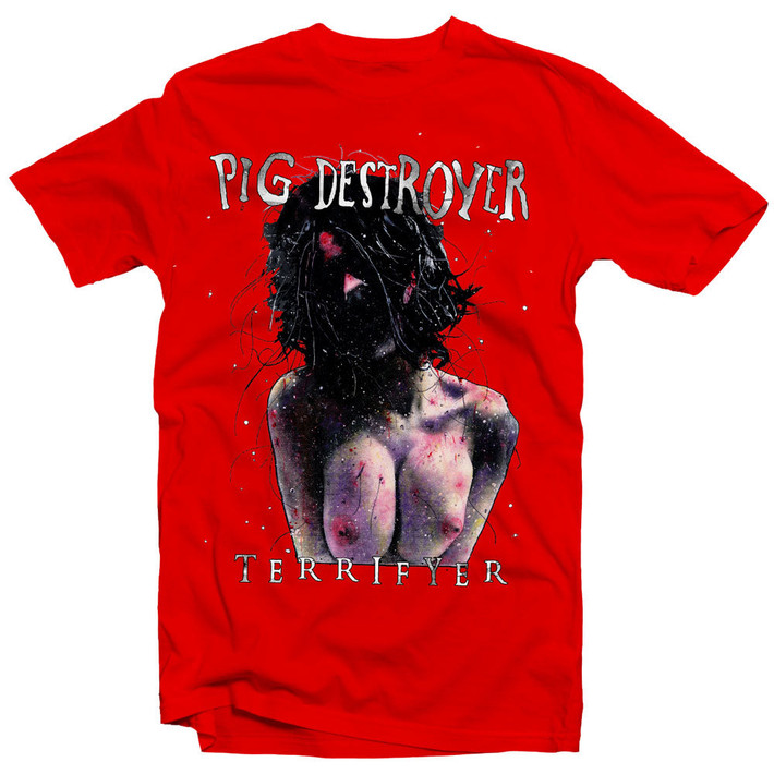 Pig Destroyer 'Terrifyer Red' (Red) T-Shirt - US Import