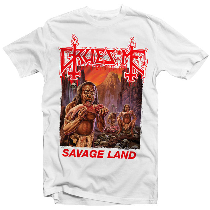 Gruesome 'Savage Land White' (White) T-Shirt - US Import