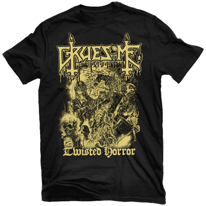 Gruesome 'Twisted Horror' (Black) T-Shirt - US Import