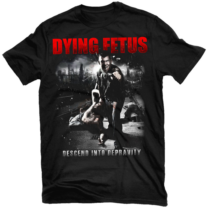 Dying Fetus 'Descend Into Depravity' (Black) T-Shirt - US Import