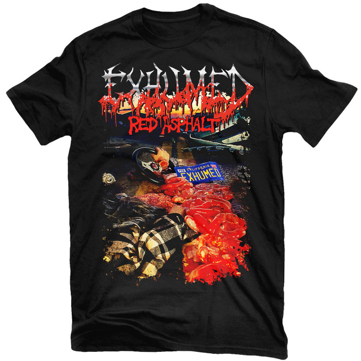Exhumed 'Red Asphalt' (Black) T-Shirt - US Import