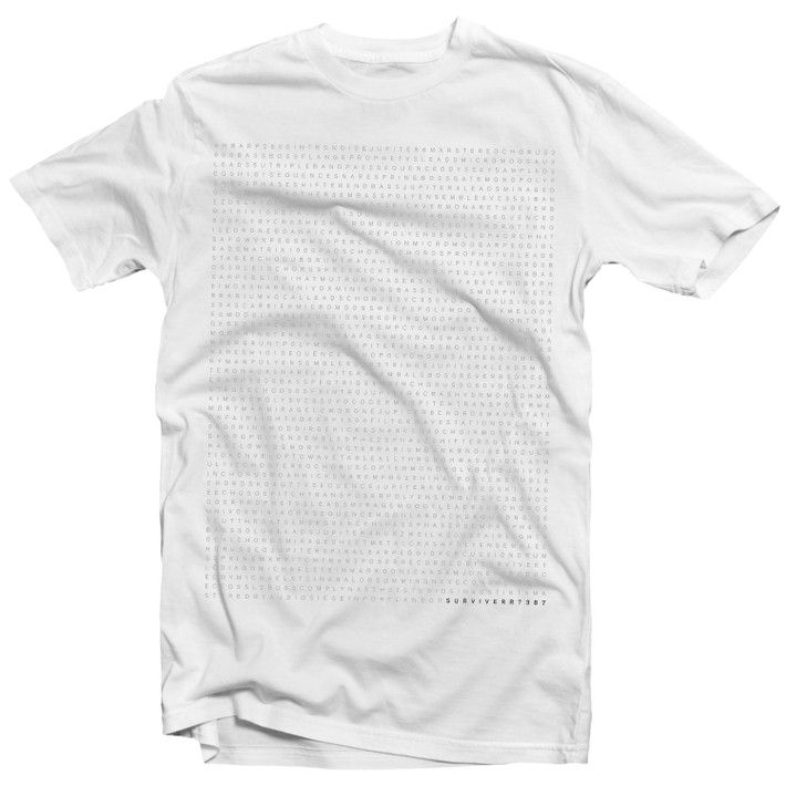 S U R V I V E 'RR7387' (White) T-Shirt - US Import