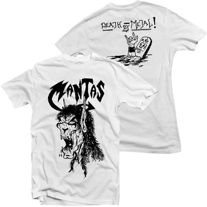Mantas 'Death By Metal' (White) T-Shirt - US Import
