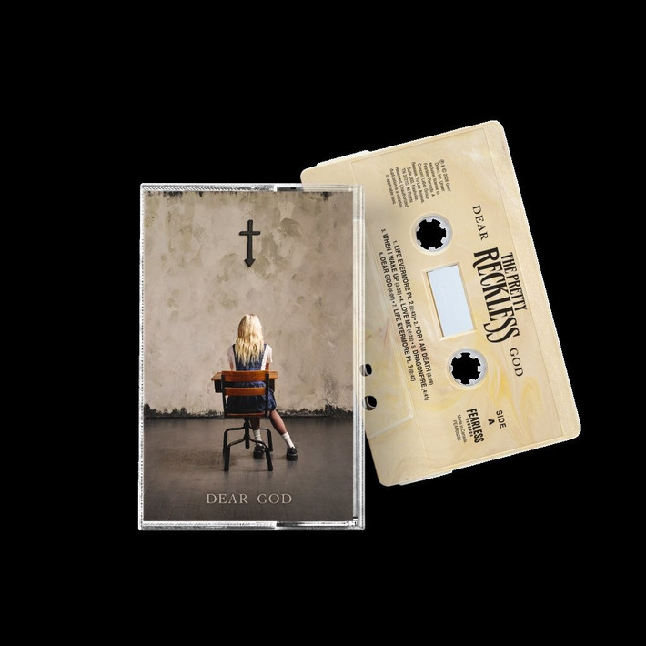PRE-ORDER - The Pretty Reckless 'Dear God' 2LP 'Cappuccino Swirl' Cassette - RELEASE DATE 26th June 2026