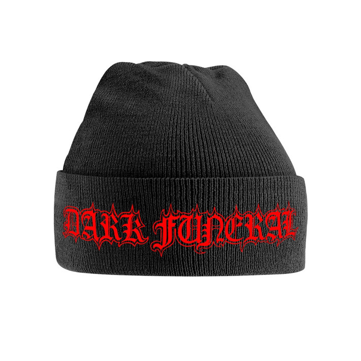 Dark Funeral 'Red Logo' (Black) Cuffed Beanie Hat