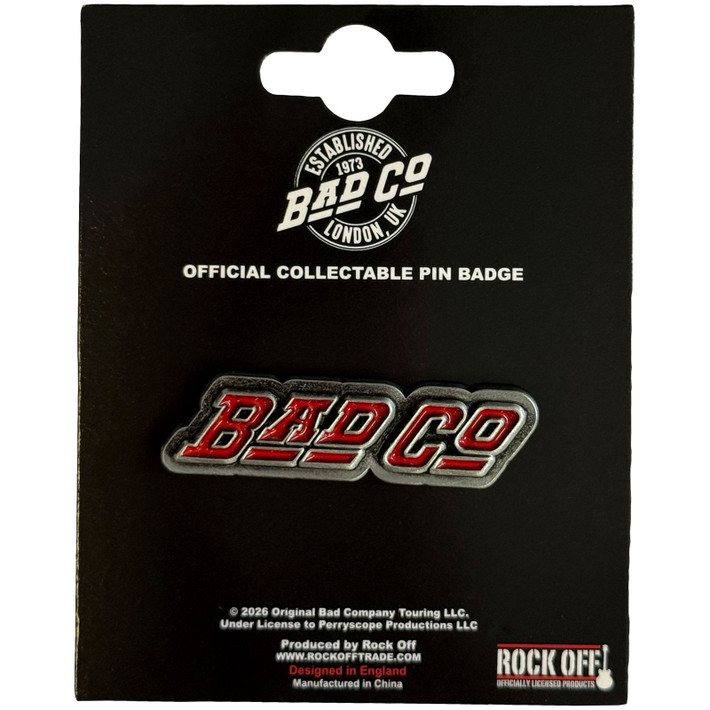 Bad Company 'Slant Logo' Pin Badge