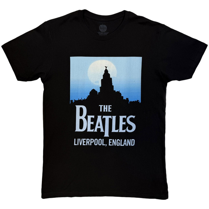 The Beatles 'Liverpool, England' (Black) T-Shirt