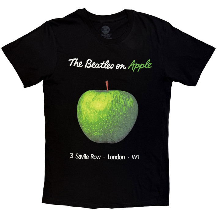 The Beatles 'On Apple' (Black) T-Shirt