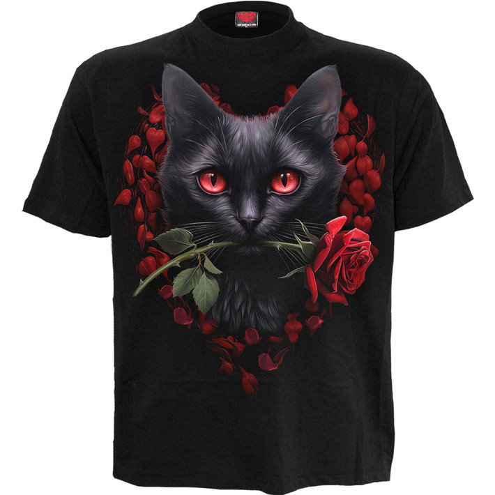Spiral 'Cat's Love' (Black) T-Shirt