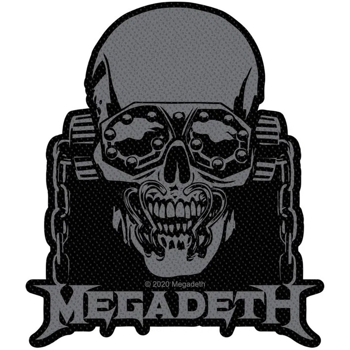 Megadeth 'Vic Rattlehead Cut Out' Woven Patch