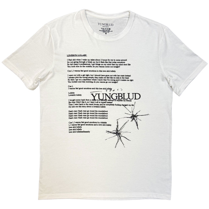 YUNGBLUD 'Lovesick Lullaby' (White) T-Shirt