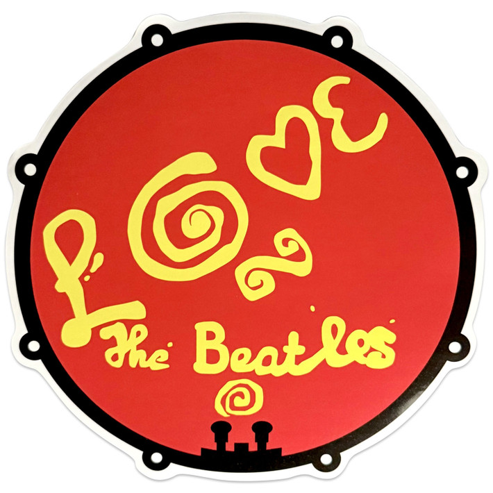 The Beatles 'Love Drum' Sticker
