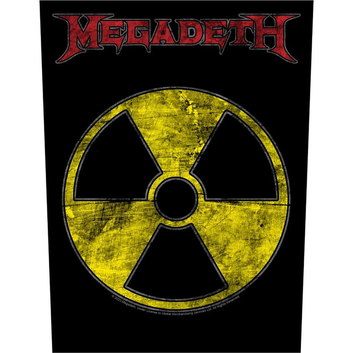 Megadeth 'Radioactive' Back Patch