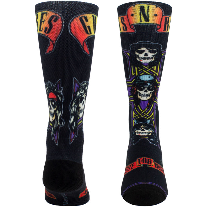 Guns N' Roses 'Appetite For Destruction Sublimation' (Black) Crew Socks (One Size = UK 6.5-11)