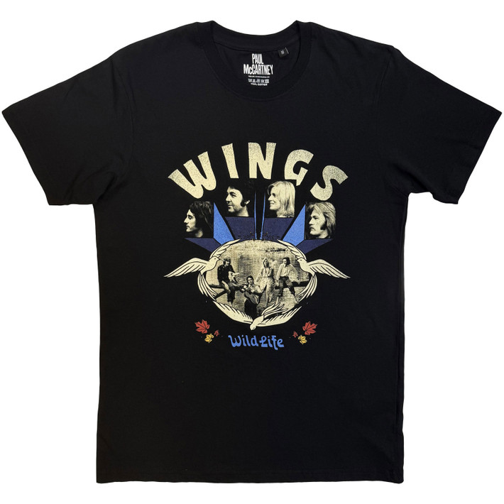 Paul McCartney 'Wildlife' (Black) T-Shirt