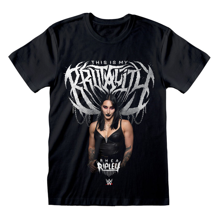 WWE - Rhea Ripley 'Brutality Pose' (Black) T-Shirt
