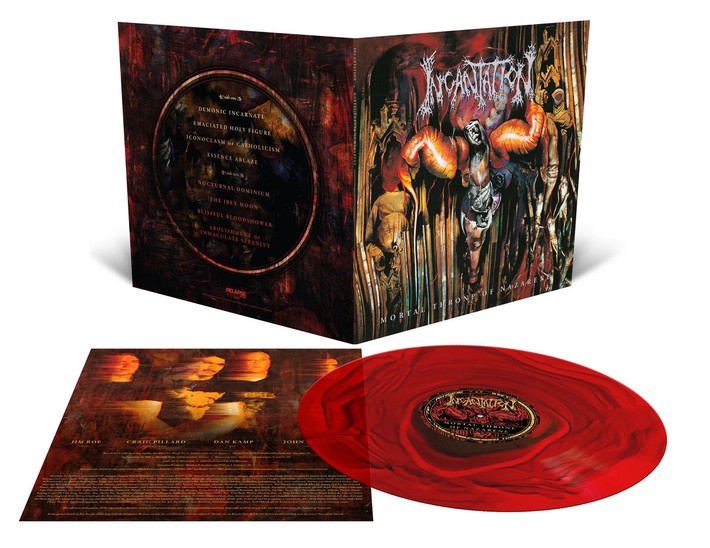 Incantation 'Mortal Throne of Nazarene' LP Blood Red Vinyl