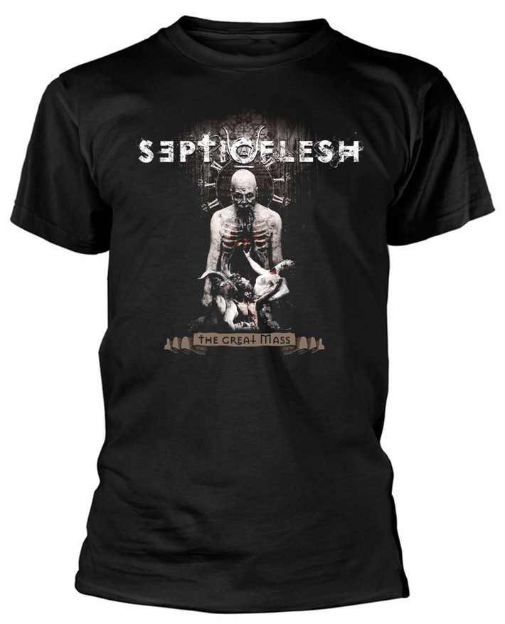 Septicflesh 'The Great Mass' (Black) T-Shirt Front